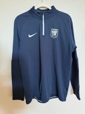 Nike Dri-FIT San Diego Surf Cup 2018 Quarter Zip Pullover Mens Large Navy Soccer